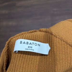 Aritzia Babaton Mini Dress in Tan